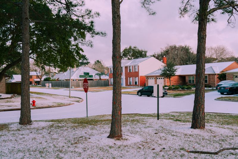 Residential homes in Carrington At Park Lakes neighborhood, Humble Texas — residential neighborhood street