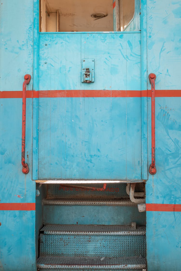 Locked Blue Door