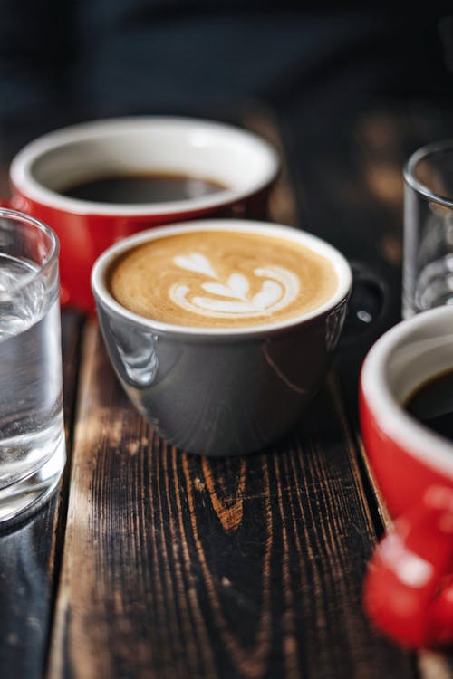 A Cup of Coffee on a Wooden Surface