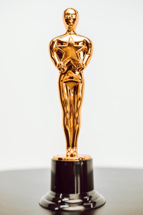 Free Gold Trophy on Table Stock Photo