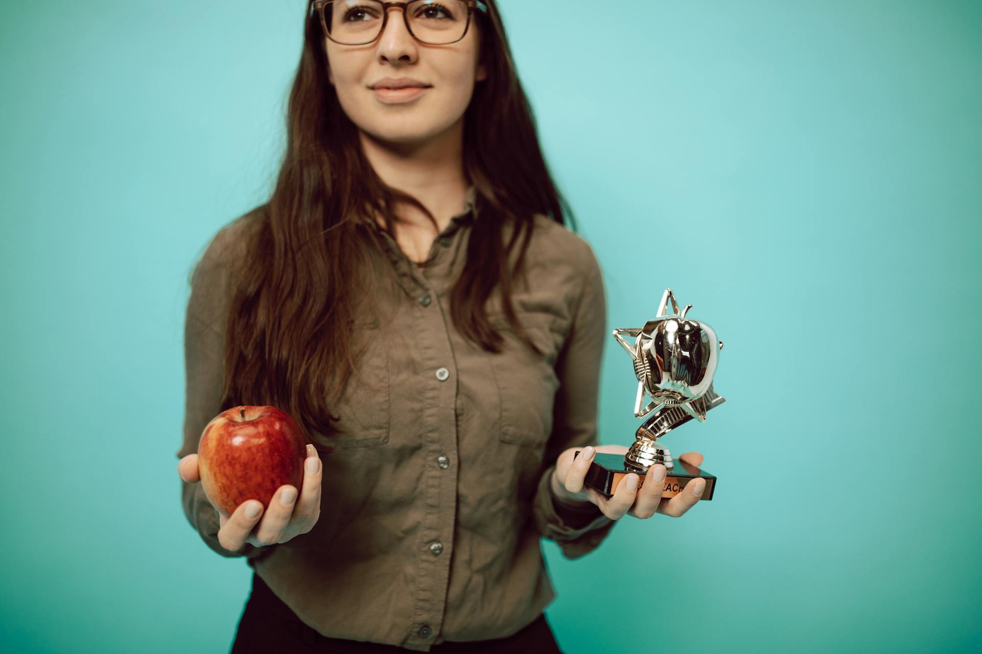 A Person Holding a Trophy