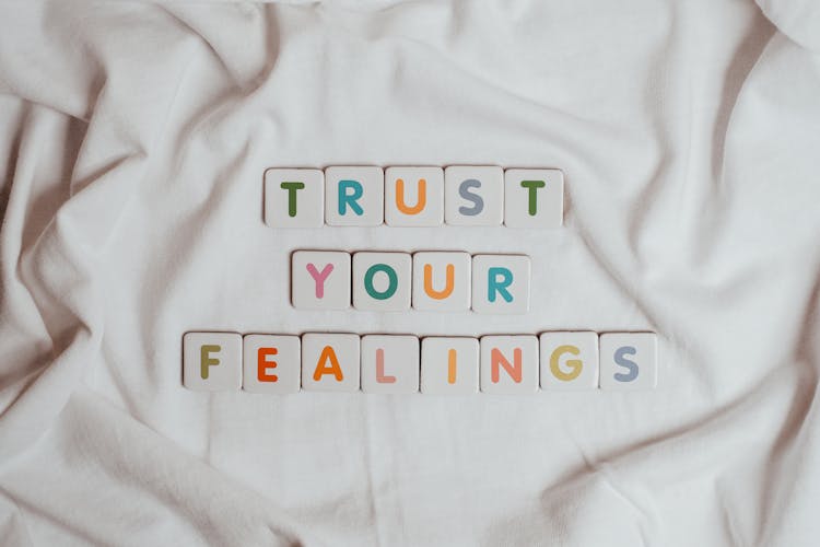 Motivational Message On White Textile