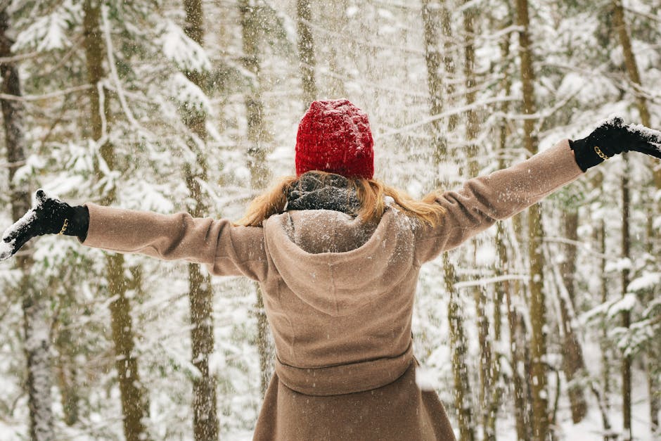 Woman Wearing Brown Coat