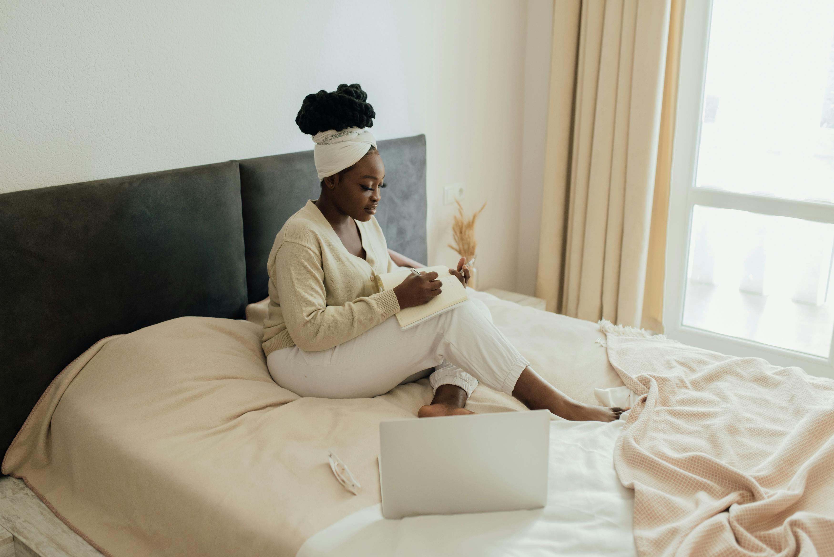 morning routine notebook cozy home lifestyle photo 2