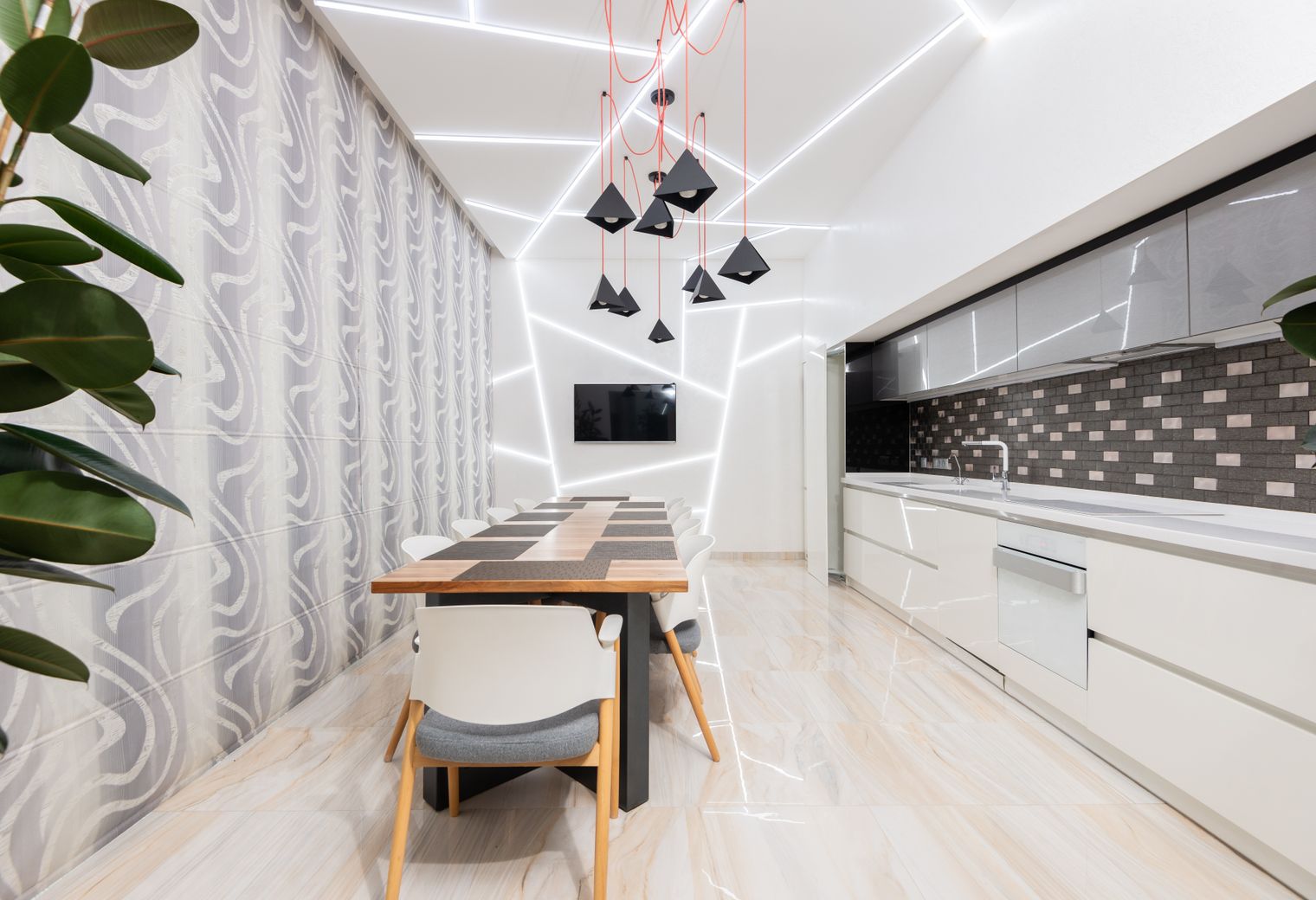 Commercial Decorating in Dollis Hill — surfaces prepped and cut in by hand