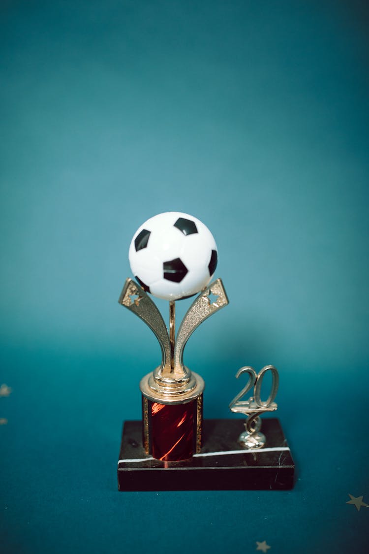 A Soccer Tournament Champion Trophy 