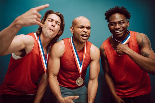 Men Wearing Medals