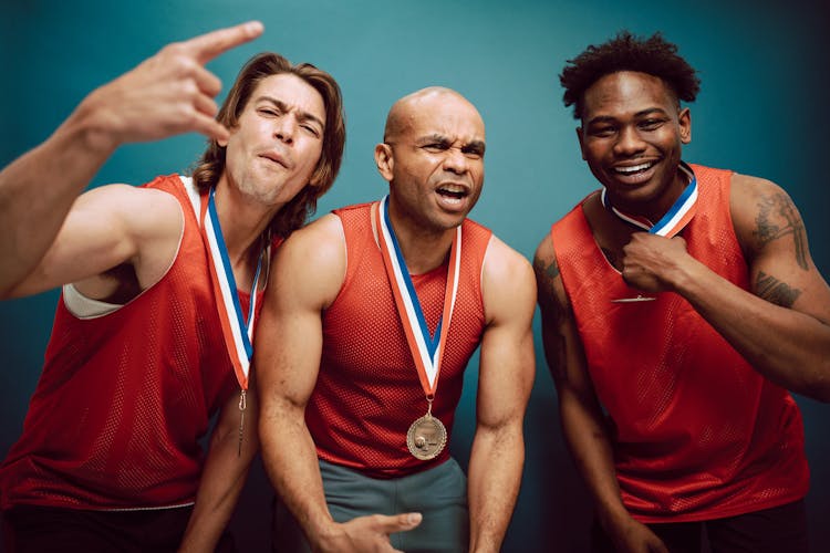 Men Wearing Medals