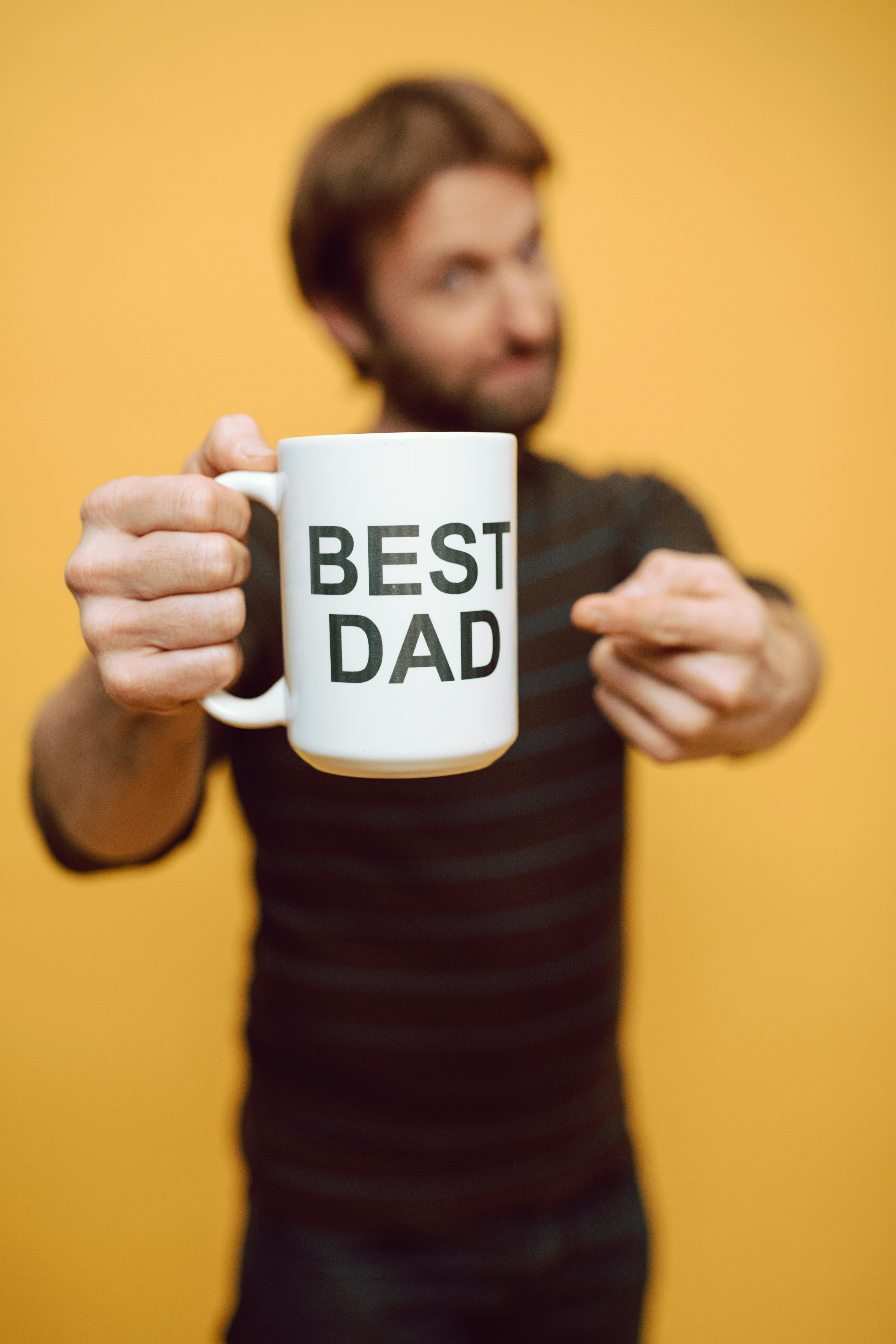 best dad printed on a ceramic mug