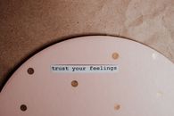 Printed Message in a Paper Cutout