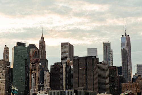 High Rise Buildings under the Sky in New York