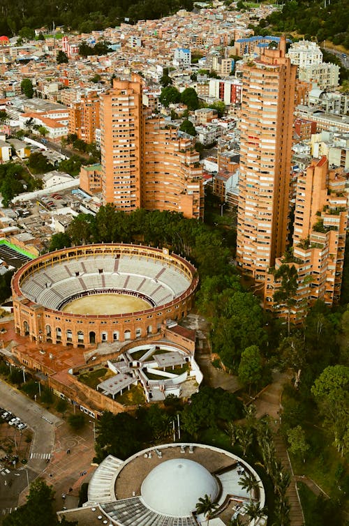 Ingyenes stockfotó colombia, drónfelvétel, épületek témában