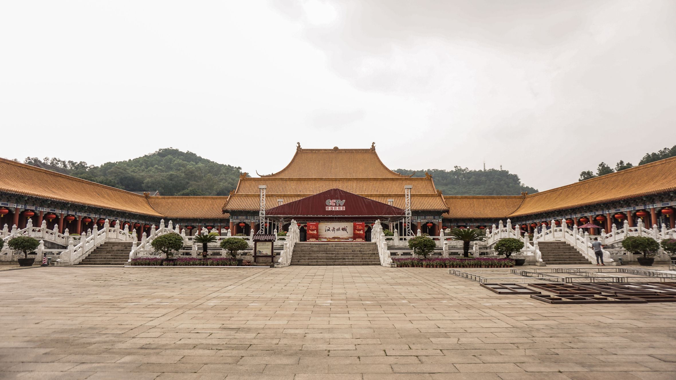 Explore the traditional architecture of a historic Chinese palace located in Tangshan.