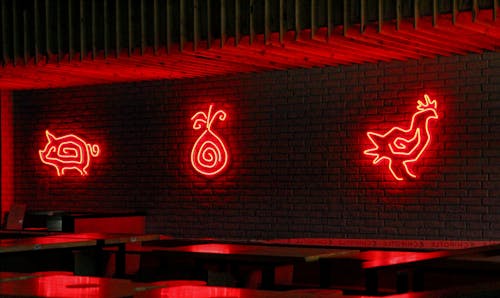 Free Photograph of Red Neon Signs Stock Photo
