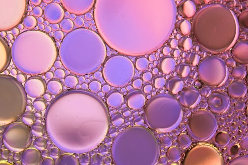 Close-Up Shot of Oil Droplets