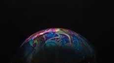 Purple Green and Yellow Ball