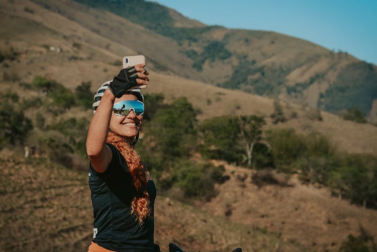 Woman Taking A Selfie