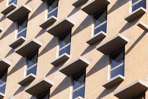 Photo of a Building with Glass Windows