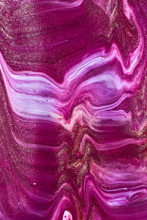 Glossy fuchsia paint as abstract background