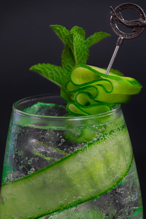 Gratis lagerfoto af agurk, cocktaildrik, forfriskende