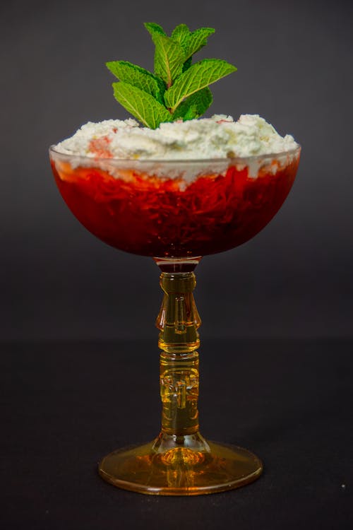 Cocktail Drink with Whipped Cream
