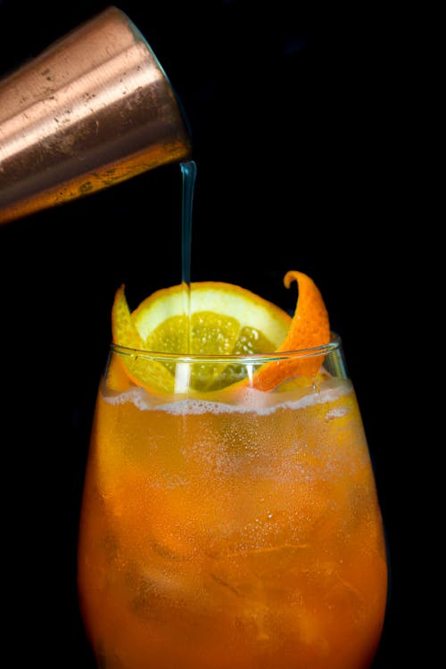 オレンジジュース, グラス, ドリンクの無料の写真素材