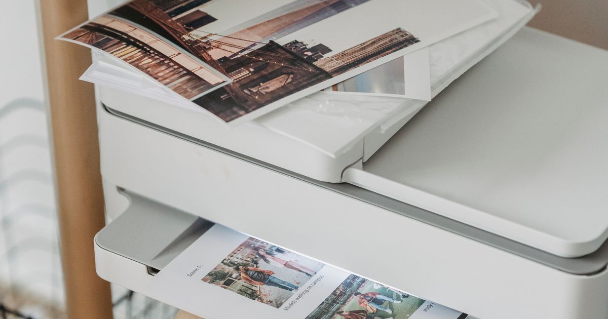 Printed labels by a printer