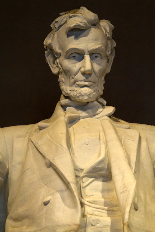 The Monument of Abraham Lincoln in Washington DC