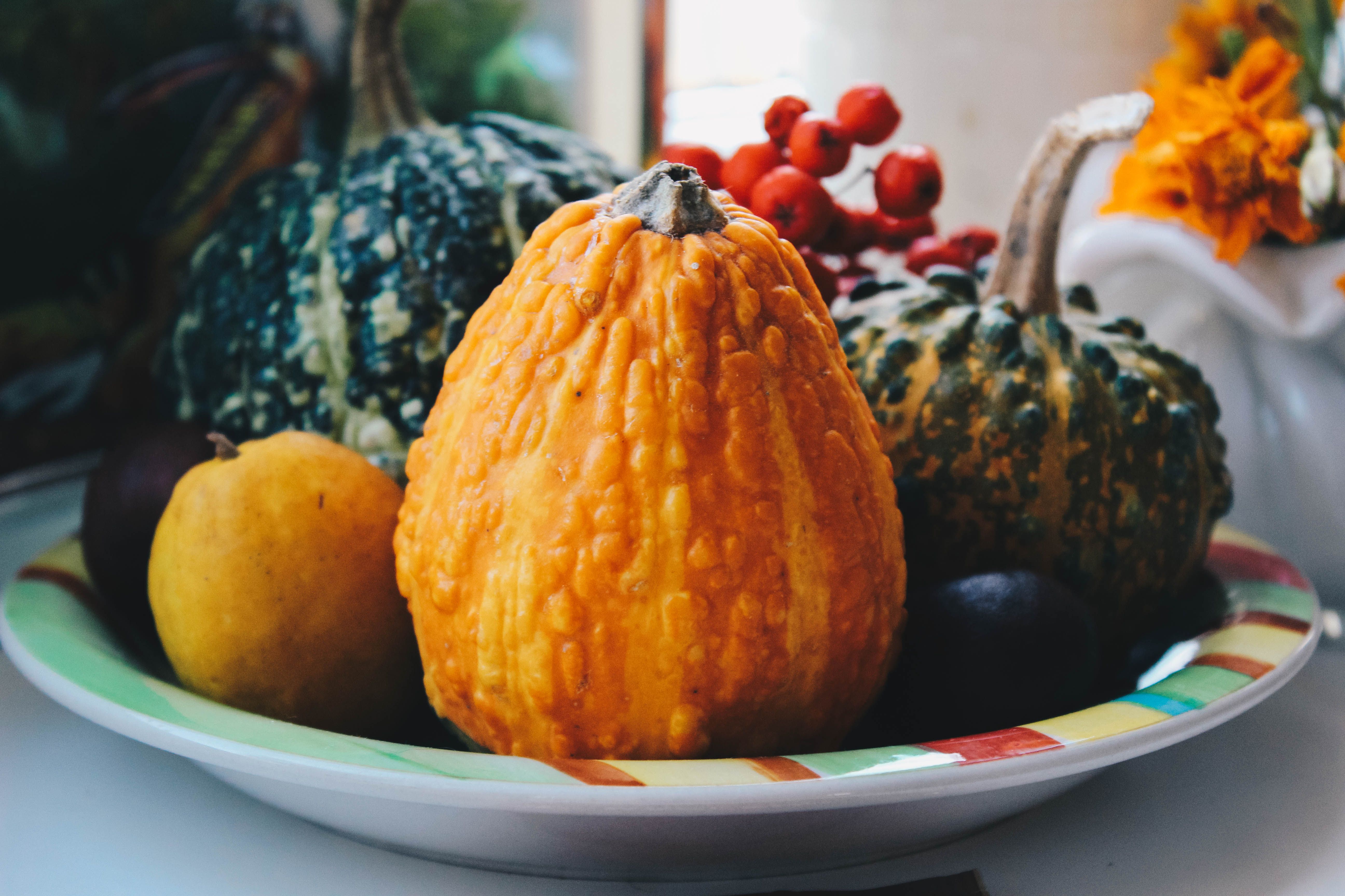 Vegetables On Plate Free Stock Photo