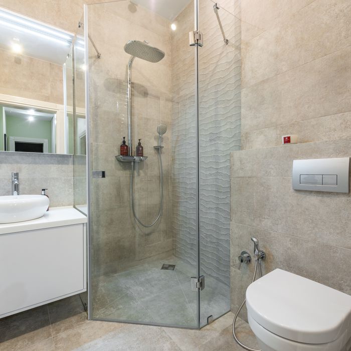 Shower to tub conversion Stanton CA alcove tub with tile