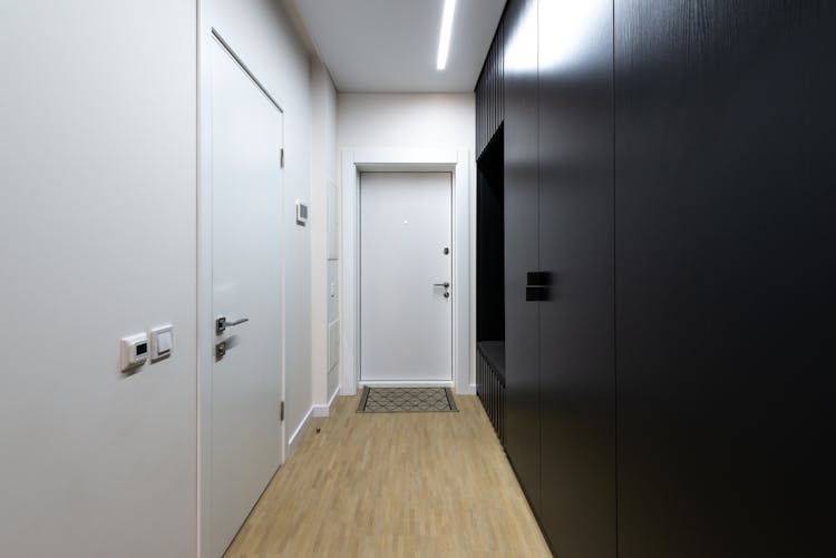 Corridor At Entrance Of Modern Apartment