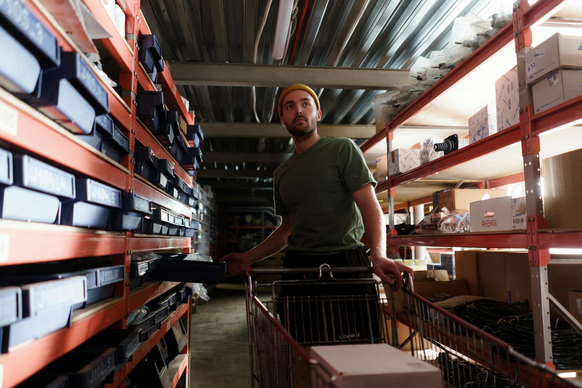 Storage Man on a Warehouse