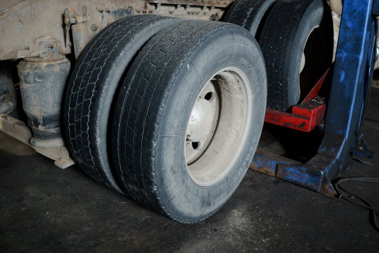 Photograph Of A Dirty Tire