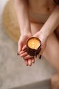 Person Holding Black Ceramic Mug