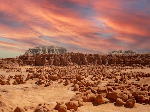 Free The Goblin Valley State Park during Sunset Stock Photo
