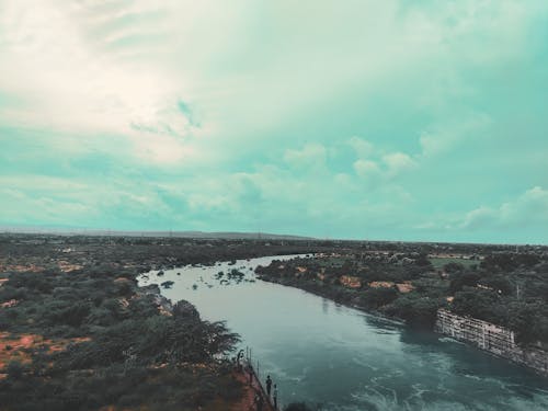 Free stock photo of canal, dam, flowing river