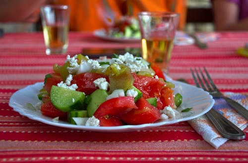 Foto profissional grátis de Bulgária, rakia, salada de shopska