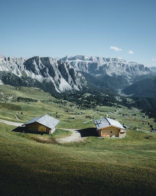 Houses in a Grassland