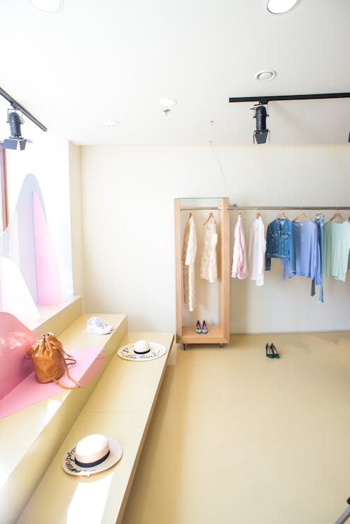 Clothing Store with Wooden Floor