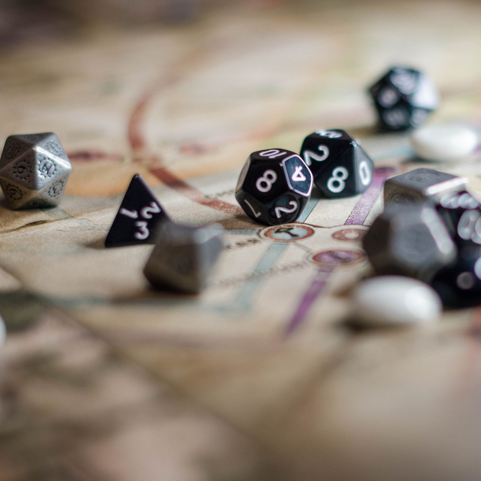 Players gathered around a tabletop game