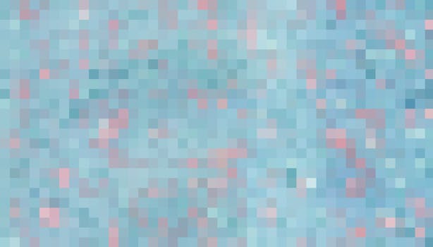 Colorful abstract pattern with pastel blue and pink pixelated design, ideal for vibrant artistic backgrounds.