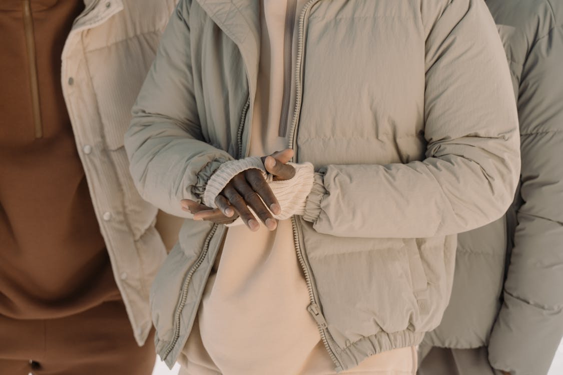Free Person in Gray Puffer Jacket Stock Photo