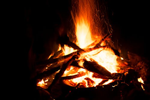 Fotobanka s bezplatnými fotkami na tému noc, oheň, táborák