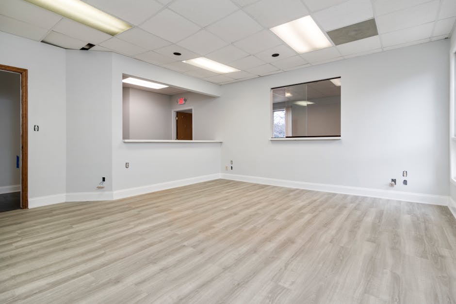 Hardwood flooring in a commercial space - Best commercial flooring options