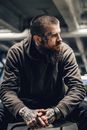 Free stock photo of adult, beard, car