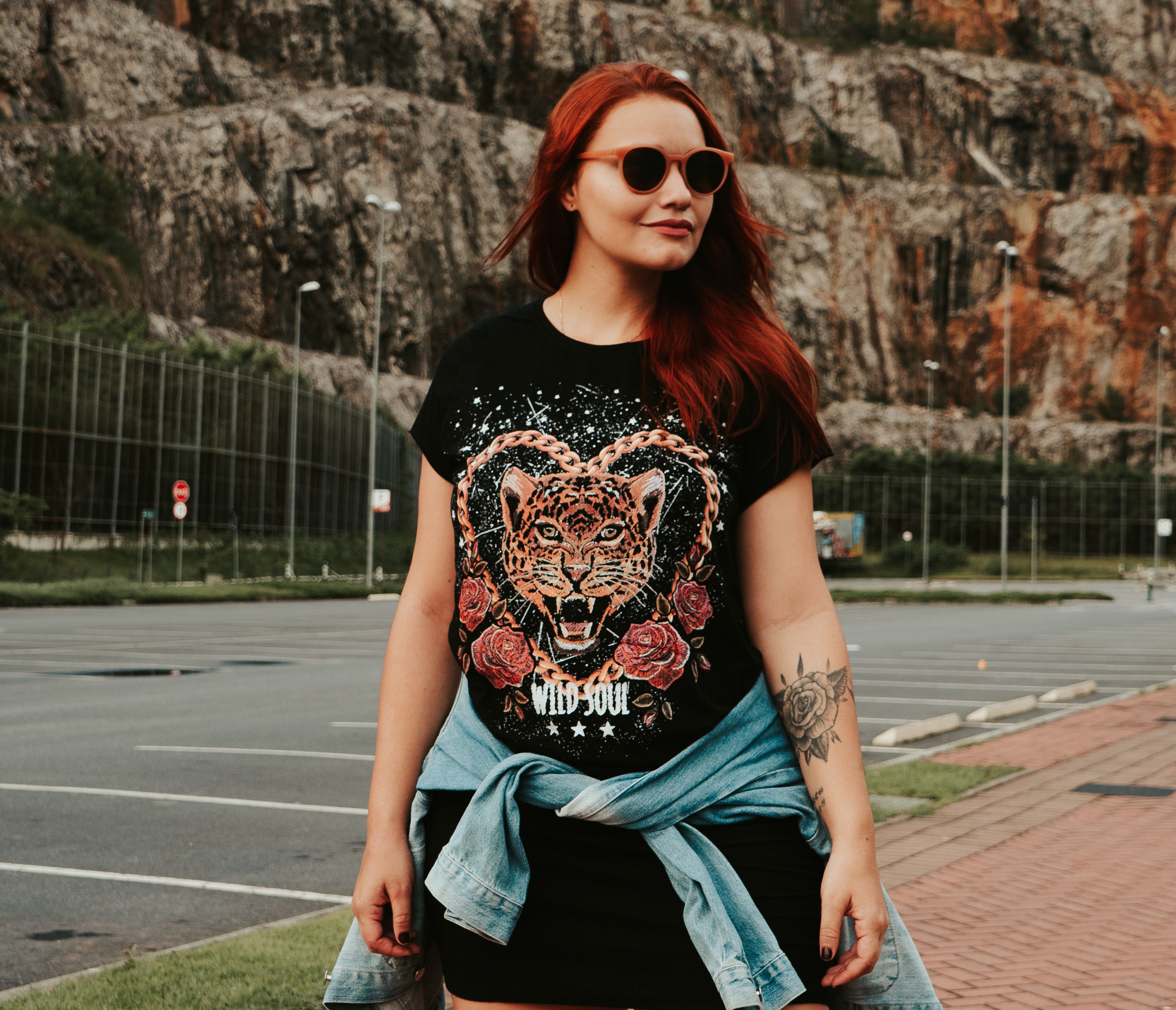 Outdoor apparel fashion in a scenic setting
