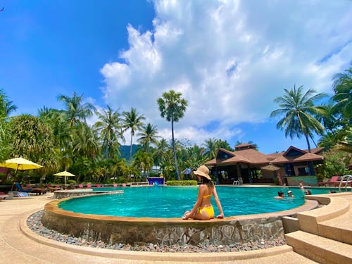 Free stock photo of kohphangan, pool, thaigirl