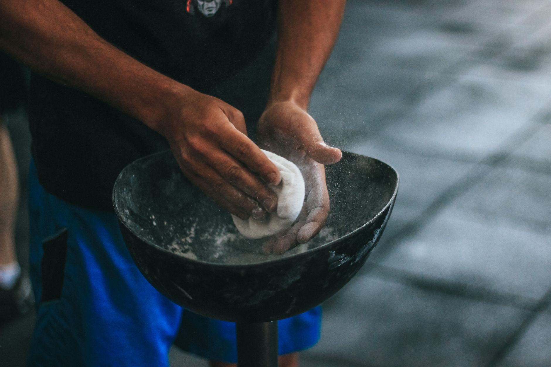 Climbing chalk and grip