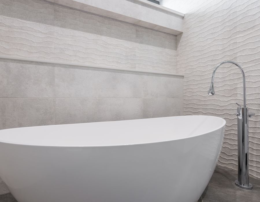 Shower-to-tub conversion San Juan Capistrano master bathroom