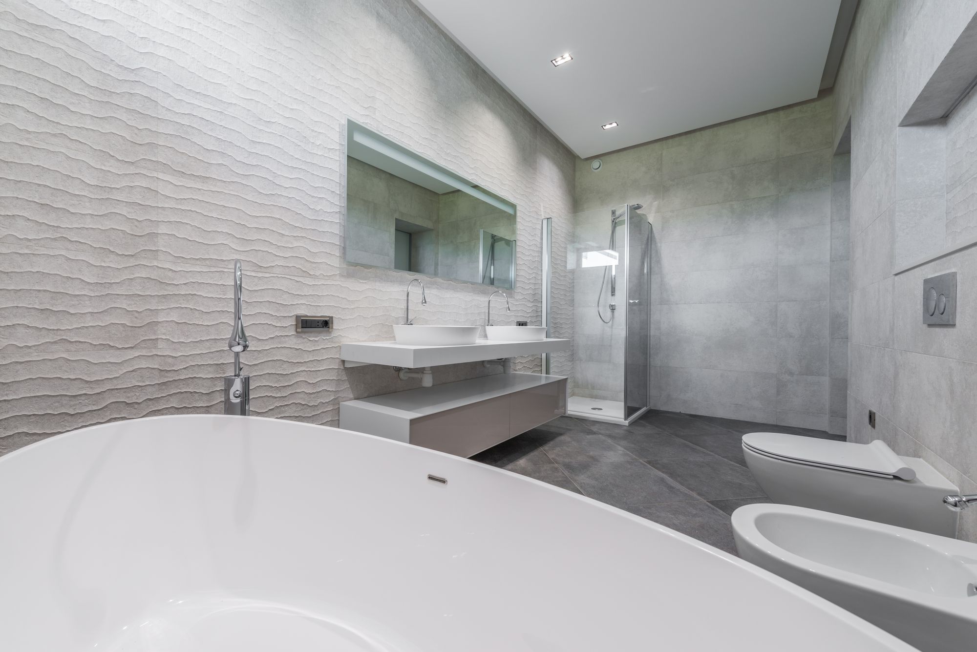 Premium modern bathroom interior